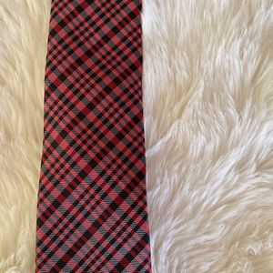 Chaps boys red and black tie